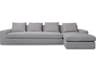 Moe's Home Thomas Gray Upholstered Right Sectional Sofa