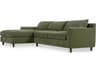 Moe's Home Hutton Green Upholstered Sectional Sofa