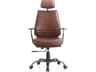 Moe's Home Leather Adjustable Executive Desk Chair
