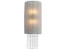 Metropolitan Crystal Reign 2-Light Nickel Wall Sconce