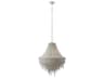 Metropolitan Crystal Reign 7-Light Nickel Tiered Pendant
