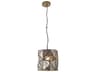 Metropolitan Geo-gem 1-Light Brass Antique Geometric Pendant