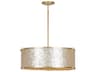 Metropolitan Sommers Bend 6-Light Fawn Gold Drum Pendant