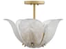 Metropolitan Orchid 5-Light Legacy Brass Semi Flush Mount