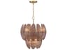 Metropolitan Marclaire 6-Light Legacy Brass Brown Tiered Pendant