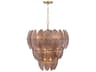 Metropolitan Marclaire 11-Light Legacy Brass Brown Tiered Pendant