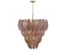 Metropolitan Marclaire 15-Light Legacy Brass Brown Tiered Pendant