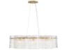 Metropolitan Brookstreet 8-Light Legacy Brass Drum Pendant