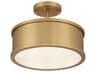 Metropolitan Wynn 2-Light Legacy Brass Round Semi Flush Mount