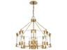Metropolitan Prima Vista 8-Light Aged Antique Brass Candelabra Chandelier