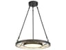 Metropolitan Tribeca 1-Light Smoked Iron Soft Brass Gray LED Round Pendant