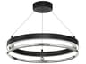 Metropolitan Grande Illusion 1-Light Coal Polished Nickel Black LED Drum Pendant