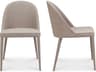 Moe's Home Burton Beige Upholstered Side Dining Chair - Set of Two