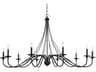 Minka Lavery Westchester County 10-Light Sand Coal Skyline Gold Leaf Black Candelabra Chandelier