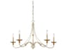 Minka Lavery Westchester County 5-Light Farm House White Gilded Gold Leaf Off Candelabra Chandelier
