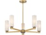 Minka Lavery Wexmere 5-Light Legacy Brass Cylinder Chandelier