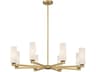 Minka Lavery Wexmere 8-Light Legacy Brass Cylinder Chandelier