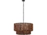 Minka Lavery Beaudelle 5-Light Dark Bronze Drum Tiered Pendant