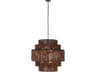 Minka Lavery Beaudelle 9-Light Dark Bronze Drum Tiered Pendant