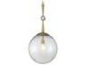 Minka Lavery Populuxe 1-Light Oxidized Aged Brass Glass Pendant