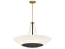 Minka Lavery Bax 5-Light Sand Coal Soft Brass Black Bowl Pendant