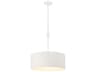Minka Lavery Lodelle 3-Light Matte White Drum Pendant