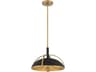Minka Lavery Yorkshire 2-Light Dark Matte Black Dome Pendant