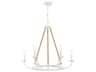 Minka Lavery Lanton 6-Light Sand White Candelabra Chandelier
