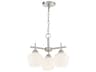 Minka Lavery Camrin 3-Light Brushed Nickel Glass Bell Chandelier
