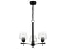 Minka Lavery Camrin 3-Light Coal Black Glass Bell Chandelier