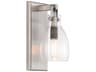 Minka Lavery Tiberia 1-Light Plated Pewter Glass Wall Sconce