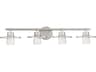 Minka Lavery Beacon Avenue 4-Light Brushed Nickel Glass LED Vanity Light