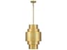 Minka Lavery Spyglass Terrace 3-Light Soft Brass Glass Pendant