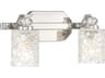 Minka Lavery Crystal Kay 2-Light Chrome Vanity Light