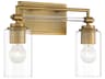 Minka Lavery Binsly 2-Light Antique Noble Brass Vanity Light