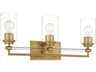 Minka Lavery Binsly 3-Light Antique Noble Brass Vanity Light