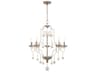 Minka Lavery Colonial Charm 5-Light White Wash Sun Dried Clay Brown Candelabra Chandelier