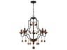 Minka Lavery Colonial Charm 5-Light Old World Bronze Walnut Brown Candelabra Chandelier