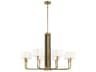 Minka Lavery Chelsea 8-Light Soft Brass Black Candelabra Chandelier