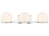 Minka Lavery Hollywood Nights 3-Light Chrome Glass LED Vanity Light
