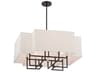 Minka Lavery Upham Estates 8-Light Coal Polished Nickel Black Chandelier