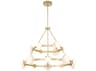 Minka Lavery Zill 16-Light Lily Gold Tiered Chandelier