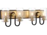 Minka Lavery Orla 4-Light Legacy Brass Dark Matte Black Vanity Light
