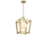 Minka Lavery Shimmer 1-Light Legacy Brass Globe Lantern Pendant