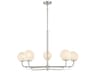 Minka Lavery Whitehall 5-Light Brushed Nickel Globe Chandelier