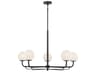 Minka Lavery Whitehall 5-Light Dark Matte Black Globe Chandelier