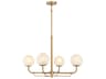 Minka Lavery Whitehall 4-Light Legacy Brass Globe Chandelier