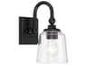 Minka Lavery Antonia 1-Light Coal Black Wall Sconce