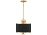 Minka Lavery Caprio 3-Light Natural Brushed Brass Drum Pendant