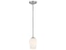 Minka Lavery Shyloh 1-Light Brushed Nickel Glass Bell Mini Pendant